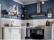 Deep Sea Blue for the kitchen walls (Image via Pinterest)
